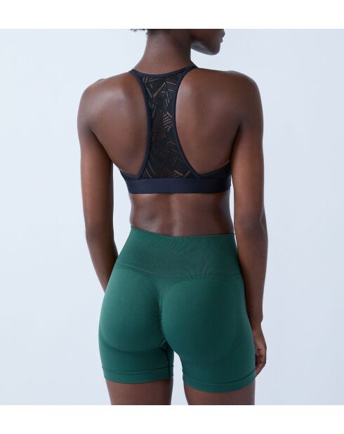 Sujetador con aros negro energético