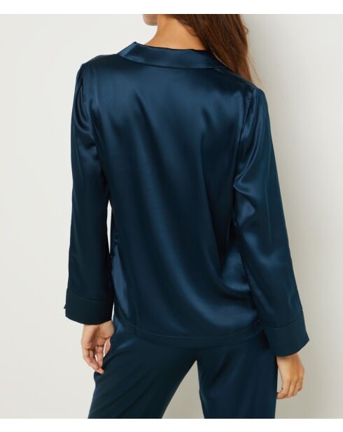 Donkerblauw overhemd