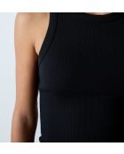 Camiseta negra sin mangas Steffie