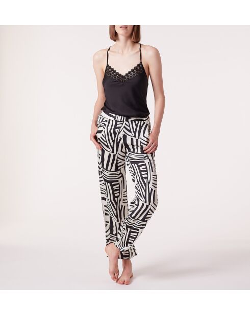 Jeezy schwarz-weiß bedruckte Hose