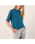 Bona Top mit grünem Hintergrundprint