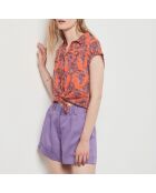 Felicita Shirt bedruckt mit Backsteinhintergrund