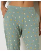 Nilgrüne Palmyre-Hose