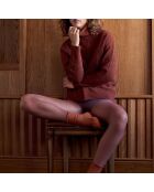 Collant Semi Opaque Colore bordeaux grenat