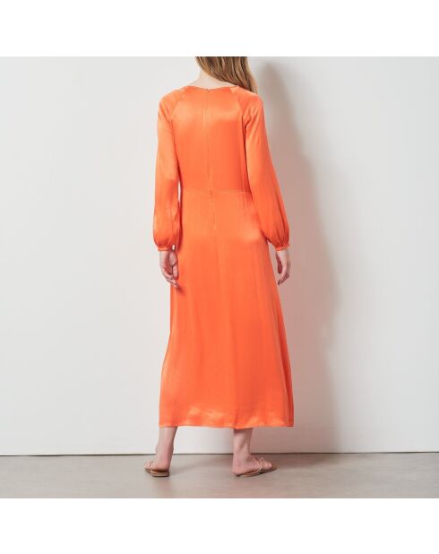 Fabbia orangefarbenes Kleid