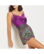 Maia Shorts mit grünem Hintergrunddruck