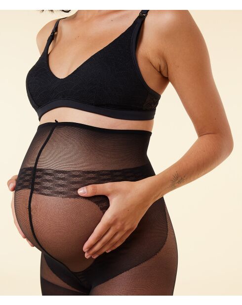 30D Maternity zwarte panty