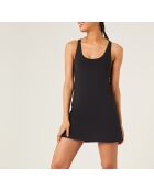 Stärkeres schwarzes einteiliges Kleid