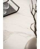 Table ceramique italian blanche - 180 (260)x77x90 cm