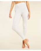 Legging Torsade blanc
