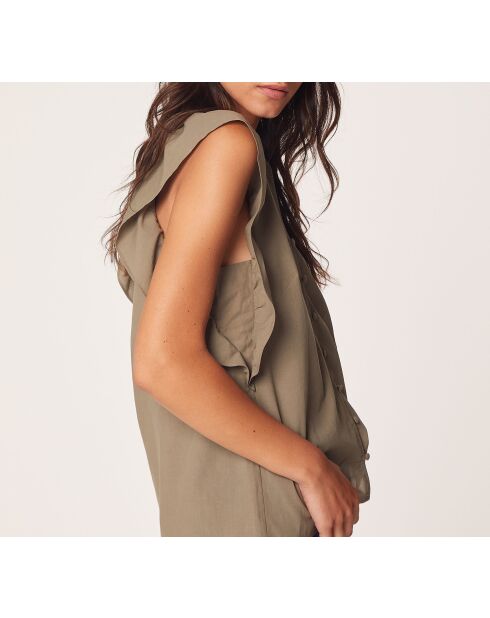 Top Filipa Khaki verde oliva