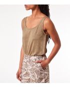 Camiseta sin mangas Ramy caqui oliva