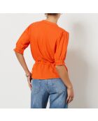 Orangefarbenes Fendohemd