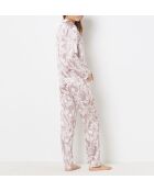 Fiore Shirt mit pinkem Hintergrundprint