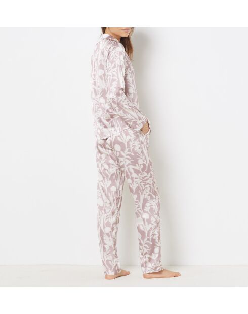 Fiore Shirt mit pinkem Hintergrundprint