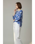 Top en lin mélangé Lucie royal