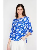 Top en lin mélangé Lucie royal