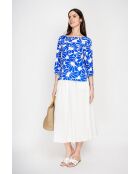 Top en lin mélangé Lucie royal