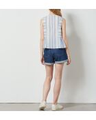 Mildy ray blauwe tanktop