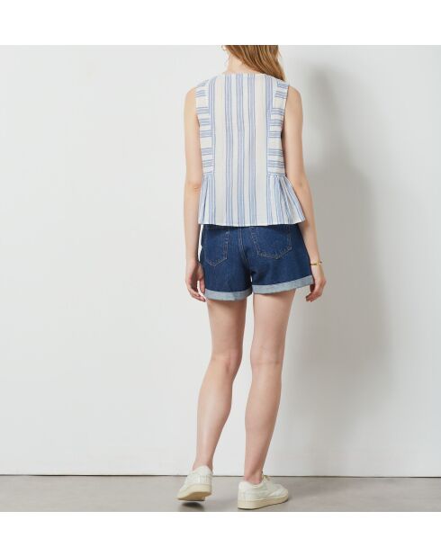 Mildy ray blauwe tanktop