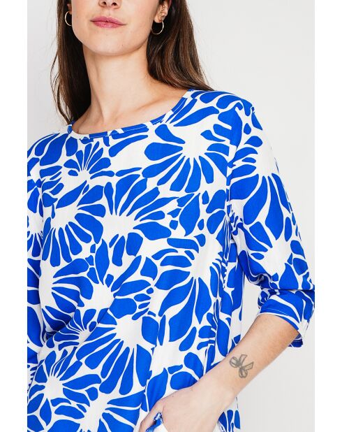 Top en lin mélangé Lucie royal