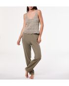 Pantaloni Ryley color oliva kaki