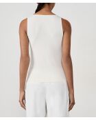 Camiseta sin mangas Warm Me Up Lace en color crudo