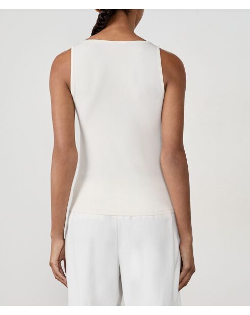 Camiseta sin mangas Warm Me Up Lace en color crudo