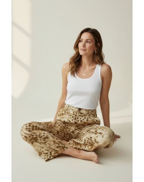 Pantalon en lin mélangé Aria