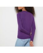 Maglione rotondo Criss viola