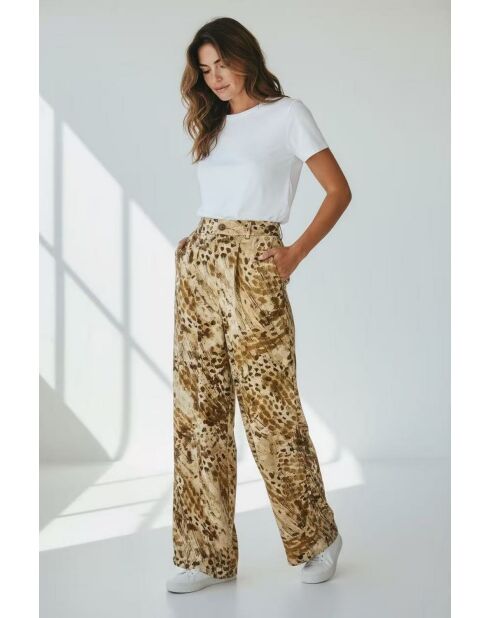 Pantalon en lin mélangé Aria