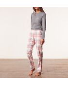 Rebecca Spe grauer dreiteiliger Pyjama