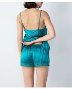 Shorts aus milchigem Seladon