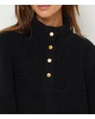 Schwarzer Poncho Dijan