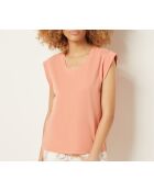 Pfirsichfarbenes T-Shirt Uriah