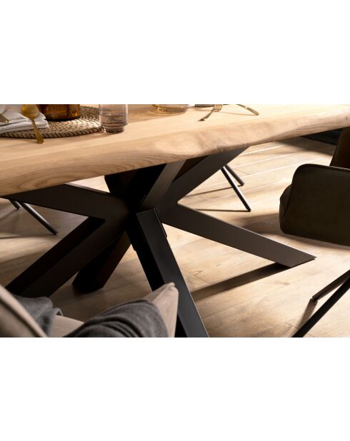 Table chêne massif huilé naturelle - 280x77x110 cm