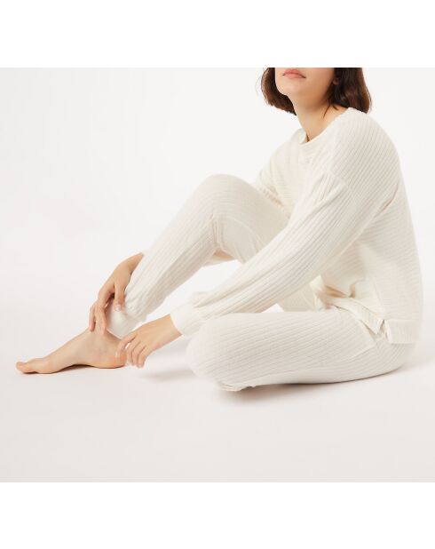 Ecrufarbene Hose Calino