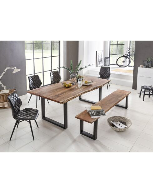 Table acacia massif naturelle - 240x77x100 cm