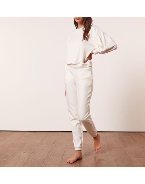 Ecrufarbene Hose Achile