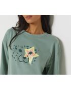 Big T Pomy Nilgrünes Nachthemd