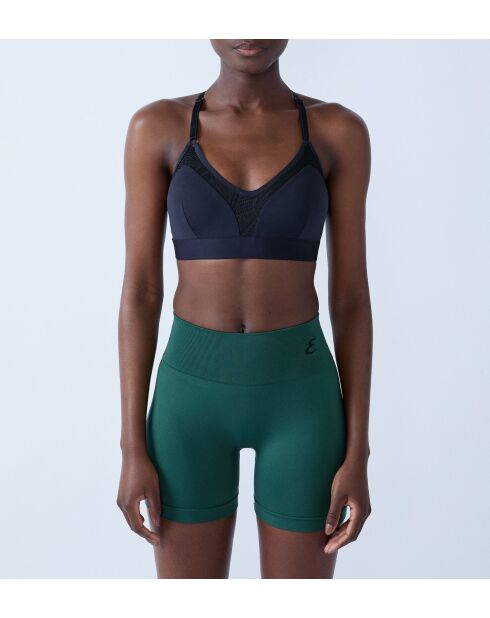 Sujetador con aros negro energético