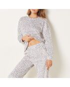 Pigiama due pezzi stampato blu Olann