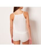 Camiseta sin mangas exclusiva en color crudo