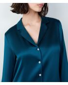 Pearly duck blauw hemd