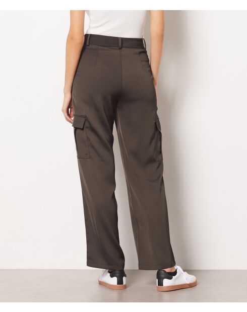 Pantaloni Renys marrone scuro