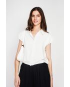Camisa blanca oliva