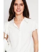 Camisa blanca oliva