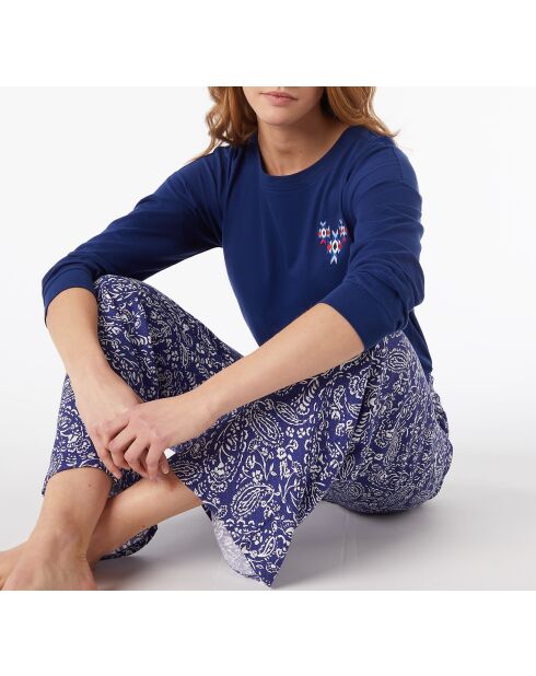 T-shirt blu scuro Soumia