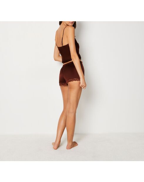 Pantaloncini granati bordeaux lattiginosi