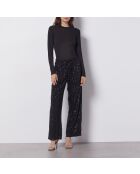 Chana schwarzer Rollkragenpullover